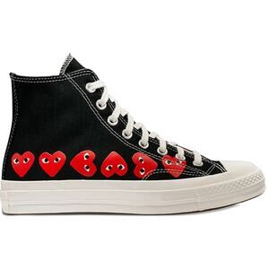 Converse x Comme Des Garçons Play Lace-Up Skate Sneakers Black/Red Unisex M6/W8